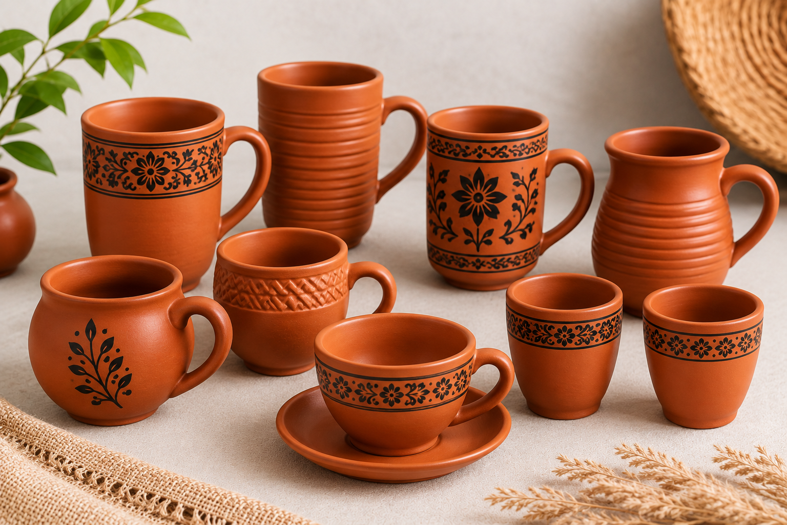 ☕ মাটির কাপ ও মগ
