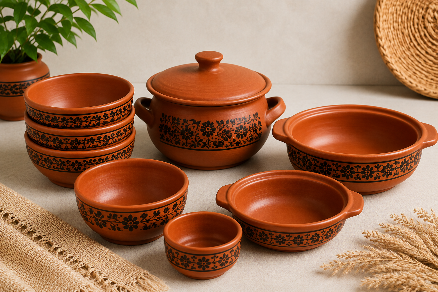 🥣 মাটির বাটি ও সার্ভিং পাত্র